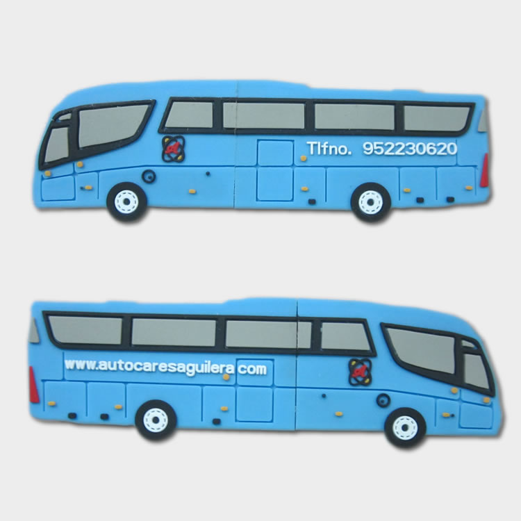 Memoria usb personalizada con forma de autobús